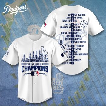 MLB Los Angeles Dodgers 2024 World Series Champions Design Baseball Jersey DBJ1336