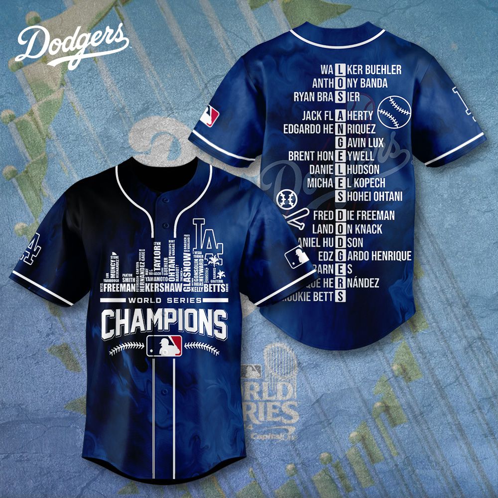 MLB-Los-Angeles-Dodgers-2024-World-Series-Champions-Design-Baseball-Jersey-DBJ1337 MLB Los Angeles Dodgers 2024 World Series Champions Design Baseball Jersey DBJ1337