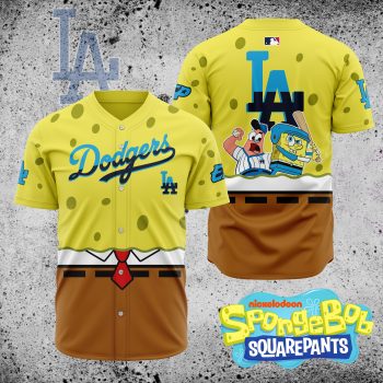 MLB Los Angeles Dodgers X SpongeBob SquarePants Baseball Jersey DBJ1414