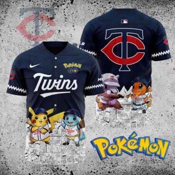 MLB Minnesota Twins X Pokemon Baseball Jersey DBJ1380