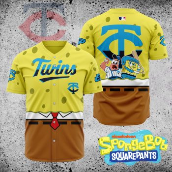 MLB Minnesota Twins X SpongeBob SquarePants Baseball Jersey DBJ1410