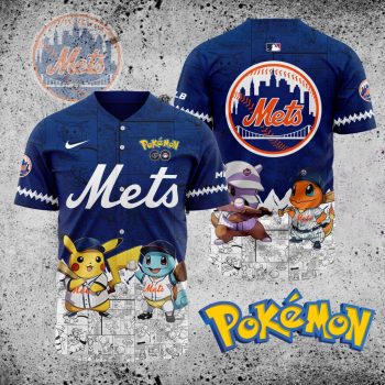 MLB New York Mets X Pokemon Baseball Jersey DBJ1379
