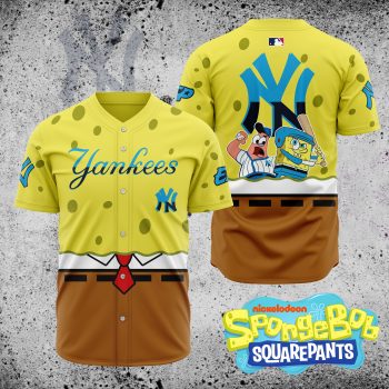 MLB New York Yankees X SpongeBob SquarePants Baseball Jersey DBJ1407