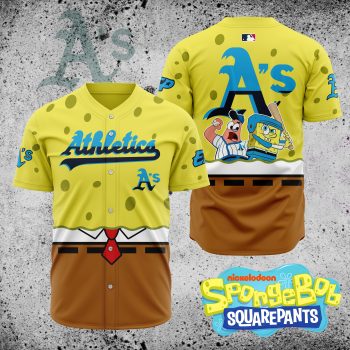MLB Oakland Athletics X SpongeBob SquarePants Baseball Jersey DBJ1408