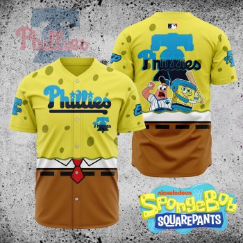MLB Philadelphia Phillies X SpongeBob SquarePants Baseball Jersey DBJ1406