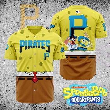 MLB Pittsburgh Pirates X SpongeBob SquarePants Baseball Jersey DBJ1405