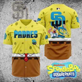 MLB San Diego Padres X SpongeBob SquarePants Baseball Jersey DBJ1404