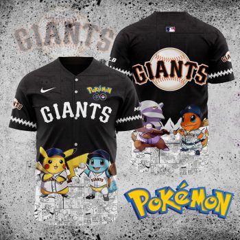 MLB San Francisco Giants X Pokemon Baseball Jersey DBJ1374