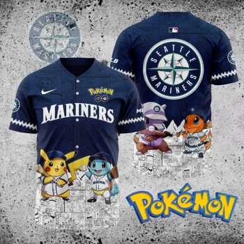 MLB Seattle Mariners X Pokemon Baseball Jersey DBJ1371