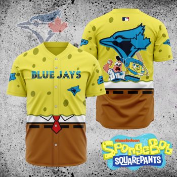 MLB Toronto Blue Jays X SpongeBob SquarePants Baseball Jersey DBJ1398
