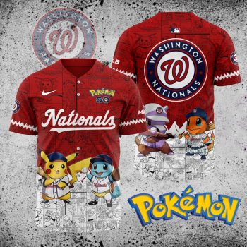 MLB Washington Nationals X Pokemon Baseball Jersey DBJ1366