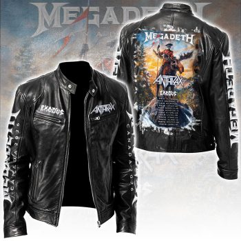 Megadeth Canada 2026 Tour Motorcycle Leather Jacket