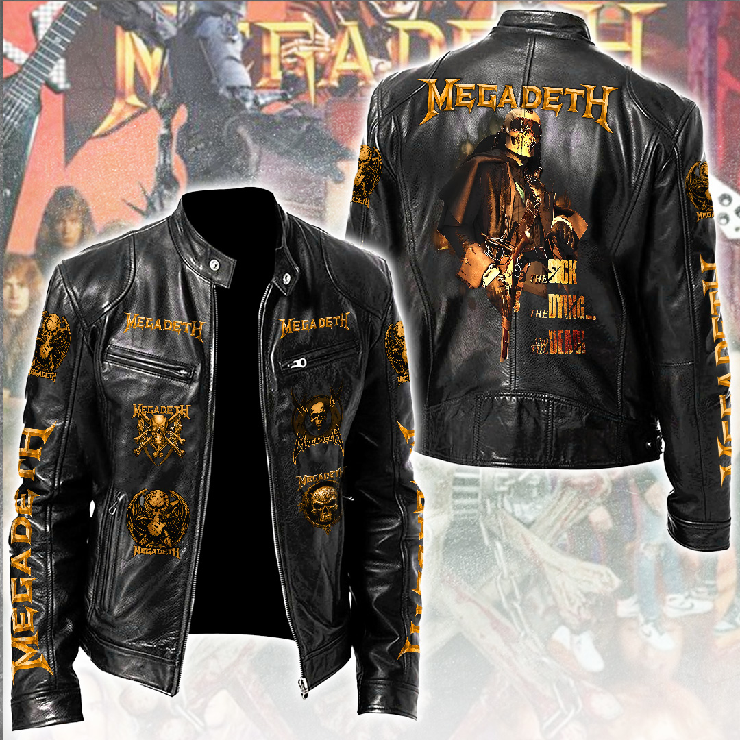 Megadeth-Motorcycle-Leather-Jacket Megadeth Motorcycle Leather Jacket