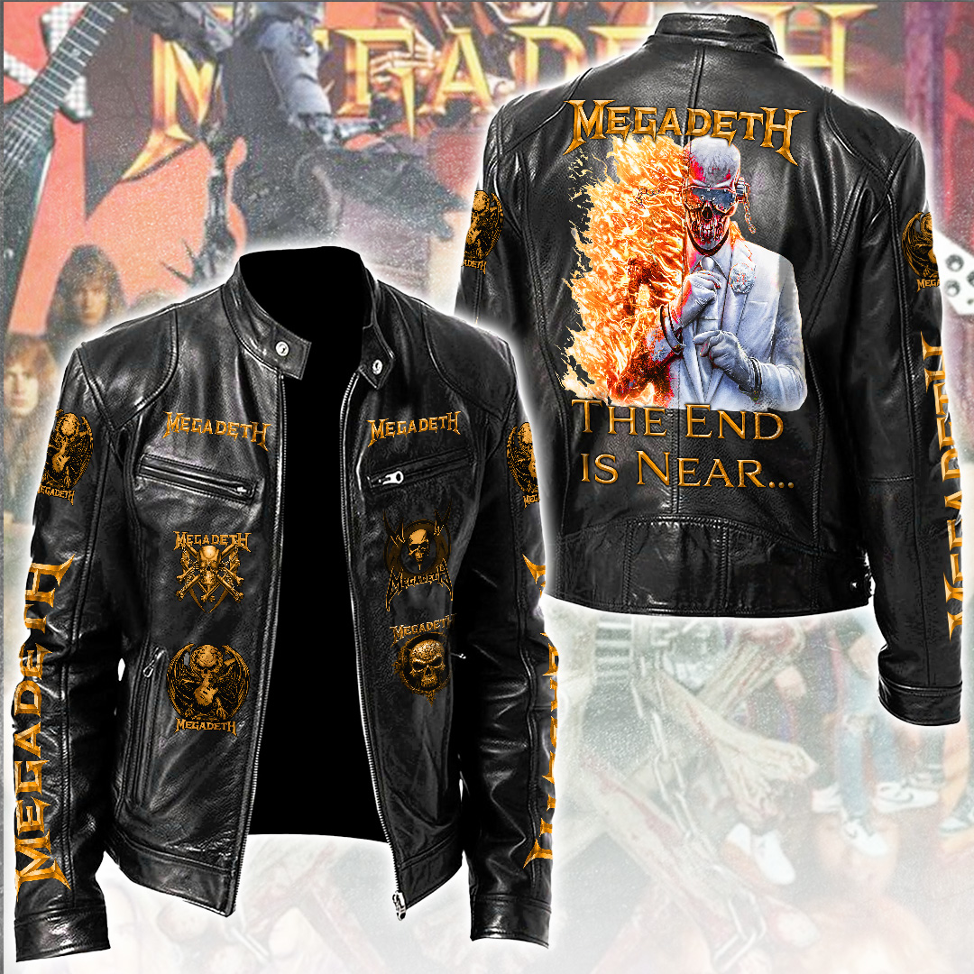 Megadeth-Motorcycle-Leather-Jacket Megadeth Motorcycle Leather Jacket