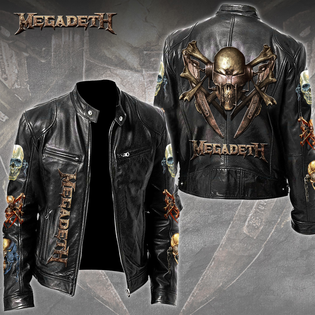 Megadeth-Motorcycle-Leather-Jacket Megadeth Motorcycle Leather Jacket