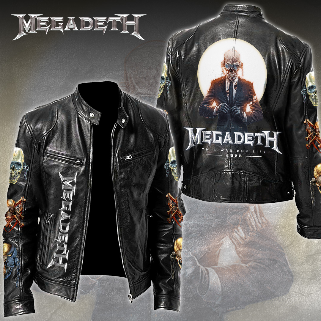 Megadeth-Motorcycle-Leather-Jacket Megadeth Motorcycle Leather Jacket