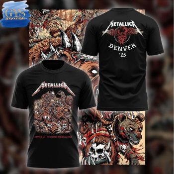 Metallica M72 Denver Concert Black Unisex Performance T-Shirt