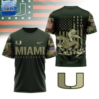 Miami Hurricanes All The About The U Camo Limited Edition Unisex Performance T-Shirt