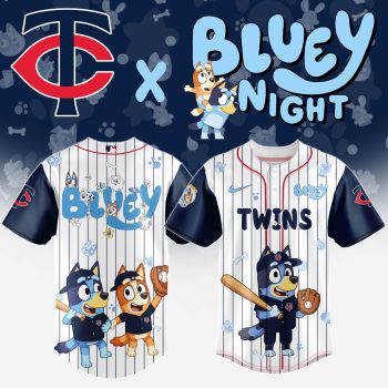 Minnesota Twins MLB x Bluey And Bingo Special Edition Baseball Jersey 2025 DBJ1016