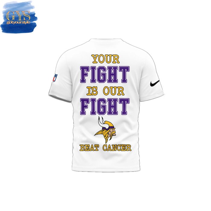 Minnesota Vikings Beat Cancer Nike Shirt