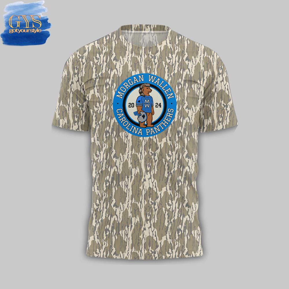 Morgan Wallen x Carolina Panthers At Bank of America Stadium Camo TShirt