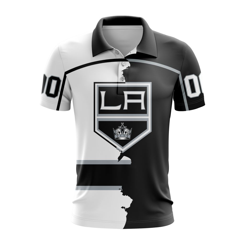 NHL-Los-Angeles-Kings-Personalize-2023-Home-Mix-Away-Kits-Polo-Shirt NHL Los Angeles Kings Personalize 2023 Home Mix Away Kits Polo Shirt