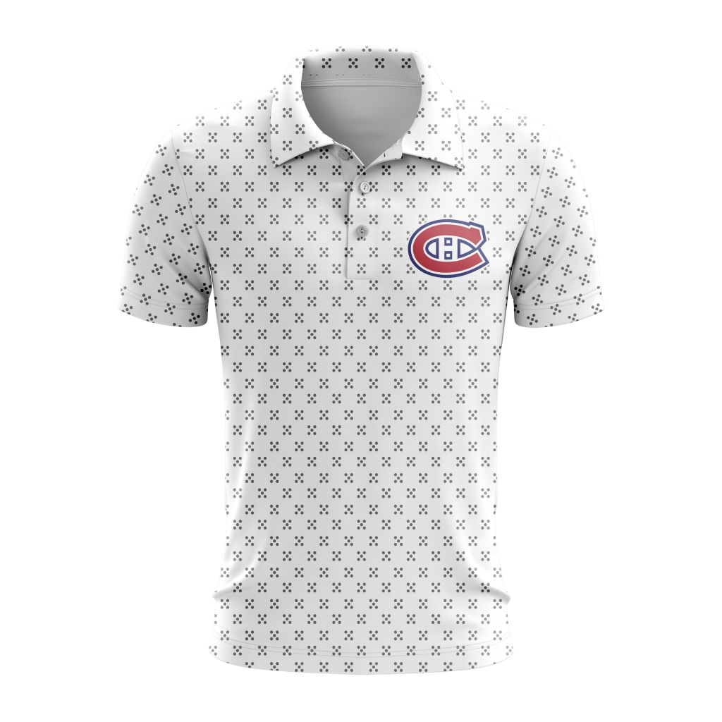 NHL-Montreal-Canadiens-Polo-Shirt-White NHL Montreal Canadiens Polo Shirt - White