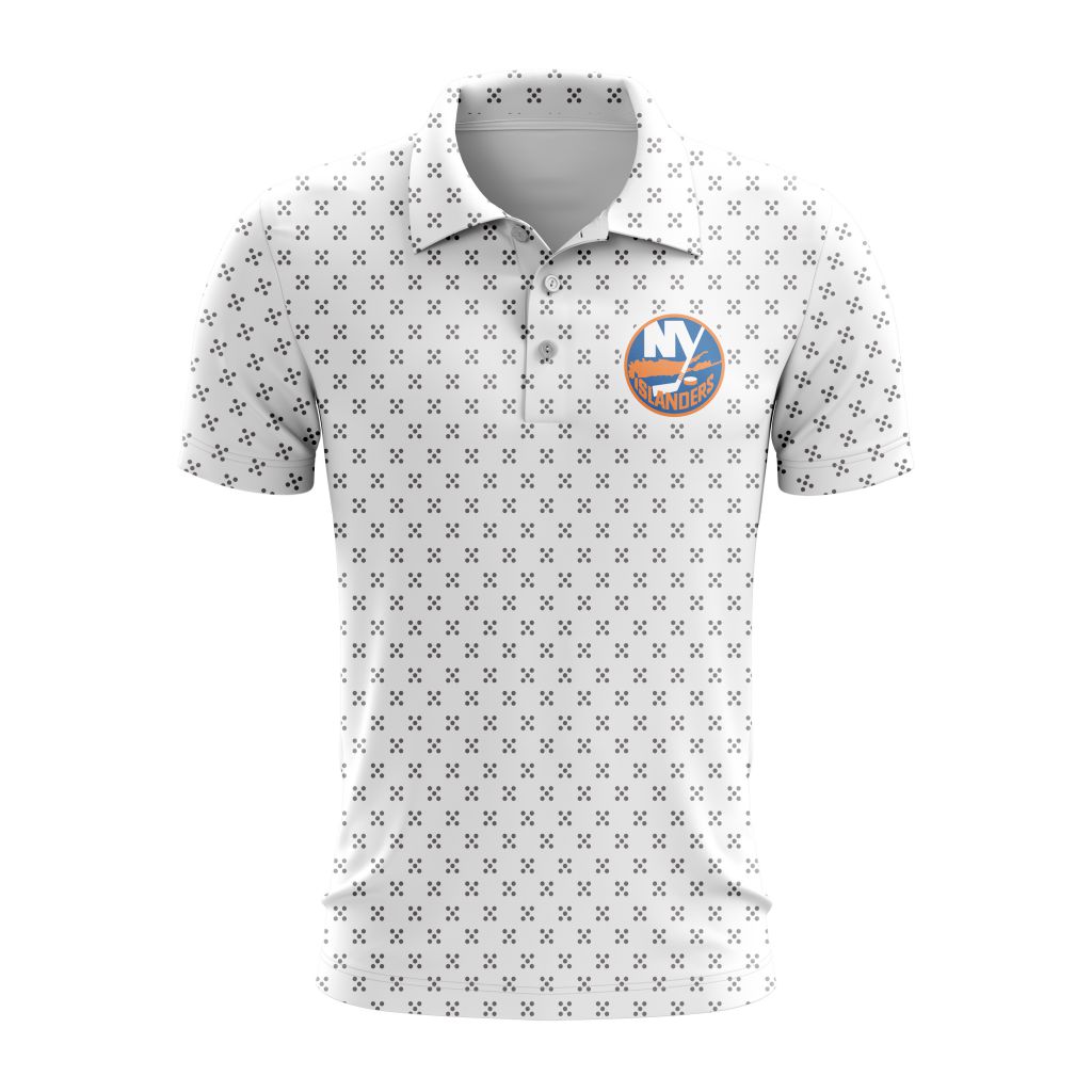 NHL-New-York-Islanders-Polo-Shirt-White NHL New York Islanders Polo Shirt - White