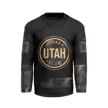 NHL Utah Hockey Club Personalized Military AppreciationV-shaped Hockey Jersey DBJ1062