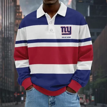 New York Giants NFL Collar Sweatshirt Custom Name Gift For Fan