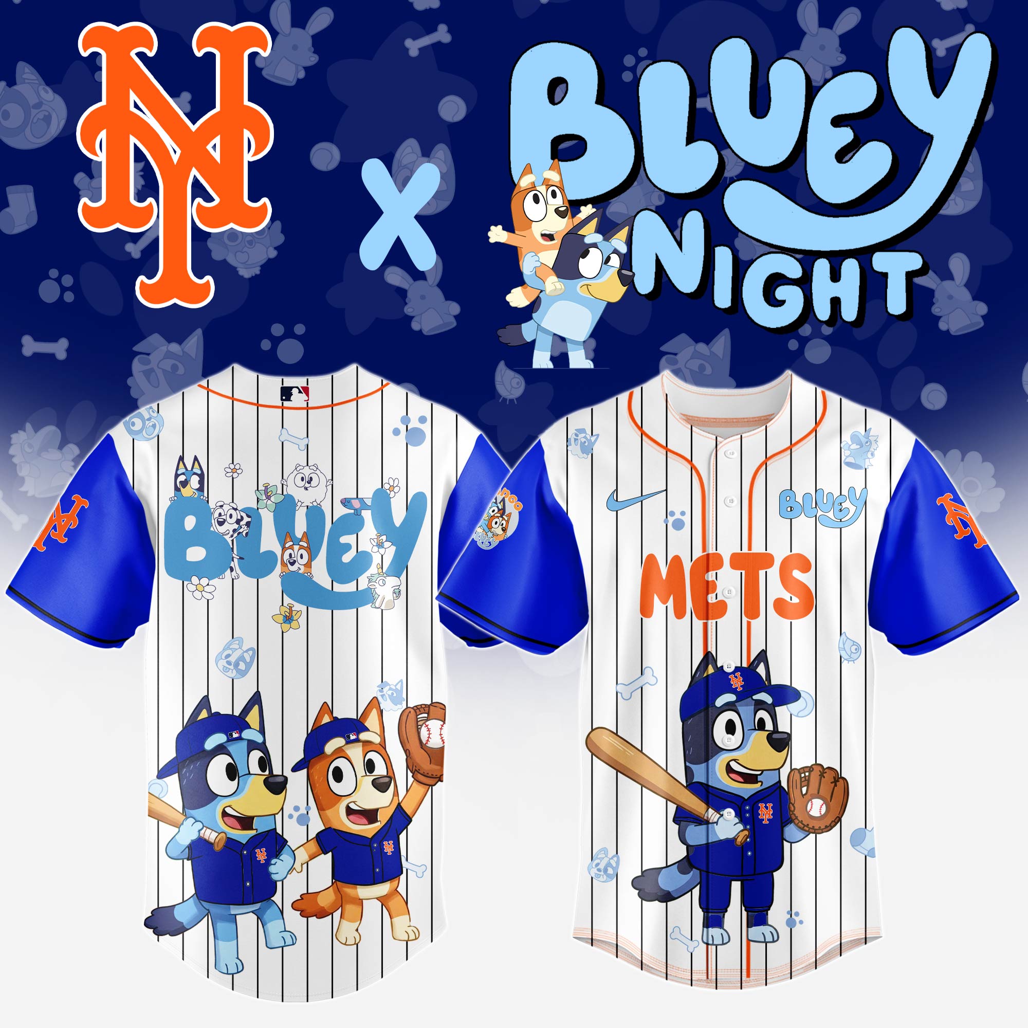 New-York-Mets-MLB-x-Bluey-And-Bingo-Special-Edition-Baseball-Jersey-2025-DBJ1017 New York Mets MLB x Bluey And Bingo Special Edition Baseball Jersey 2025 DBJ1017