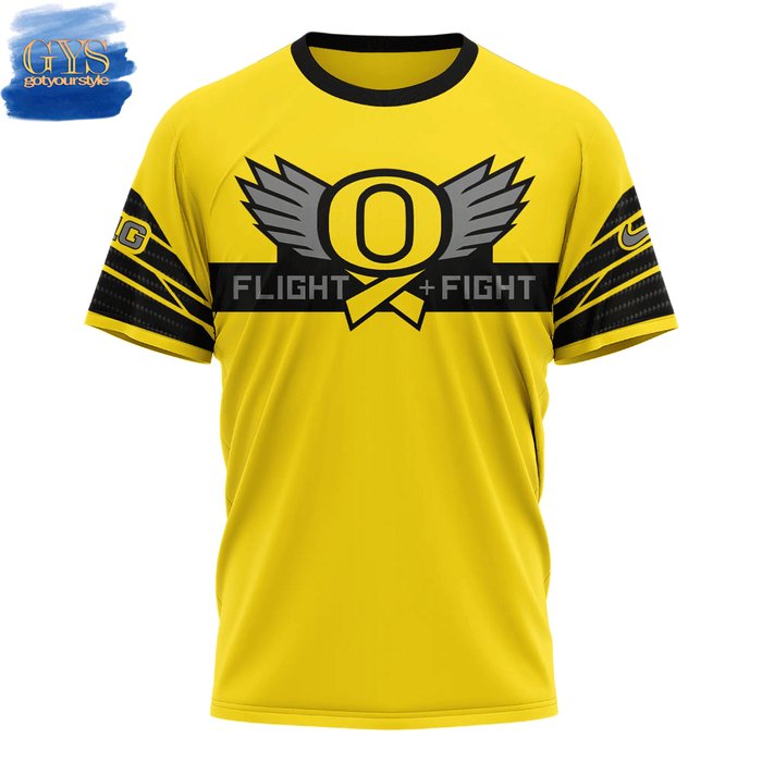 Oregon Ducks 2024 Stomp Out Cancer Heroes TShirt