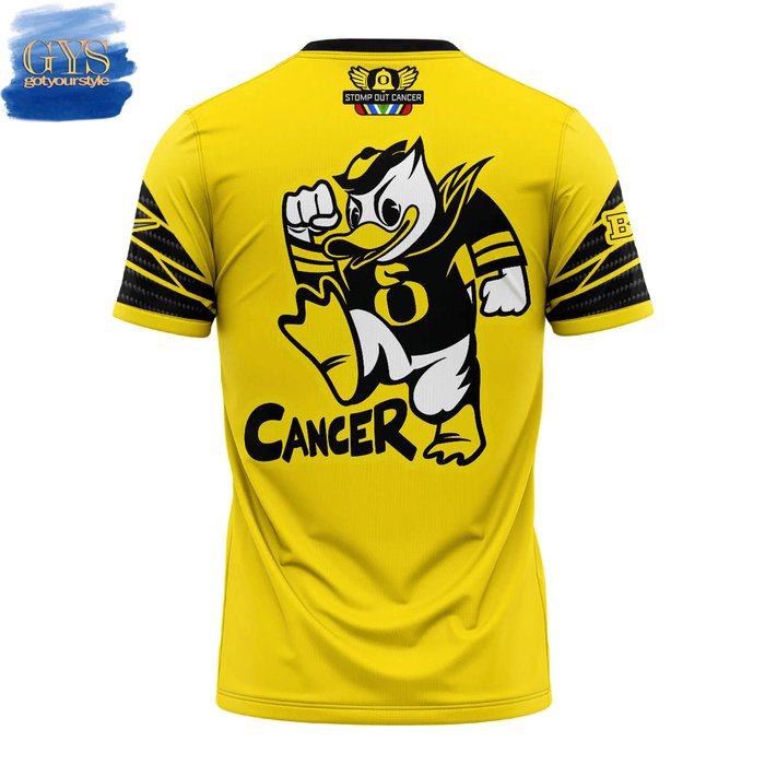 Oregon Ducks 2024 Stomp Out Cancer Heroes TShirt