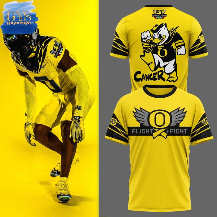 Oregon Ducks 2024 Stomp Out Cancer Heroes TShirt Oregon Ducks 2024 Stomp Out Cancer Heroes Unisex Performance T-Shirt