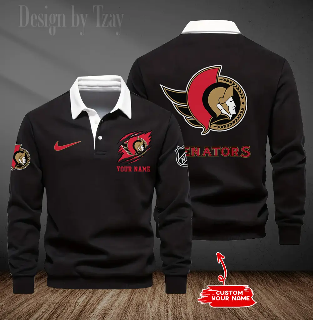 Ottawa-Senators-Long-Sleeve-Collar-Sweatshirt Ottawa Senators Long Sleeve Collar Sweatshirt