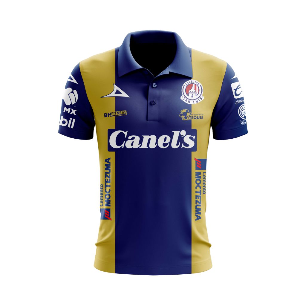 Personalise-Liga-MX-Atletico-San-Luis-Away-2021-2022-Polo-Shirt Personalise Liga MX Atletico San Luis Away 2021-2022 Polo Shirt