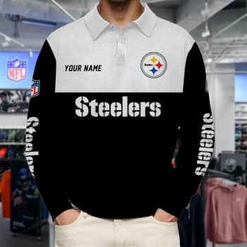 Pittsburgh Steelers Collar Sweatshirt Custom Name Gift For Fan