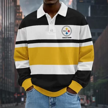 Pittsburgh Steelers NFL Collar Sweatshirt Custom Name Gift For Fan