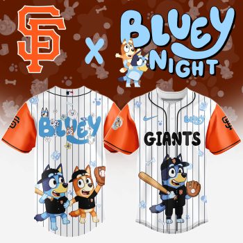 San Francisco Giant MLB x Bluey And Bingo Special Edition Baseball Jersey 2025 DBJ1023