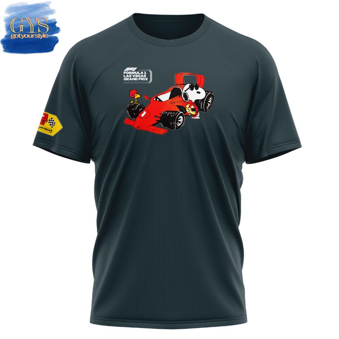 Snoopy F1 Formula Las Vegas Limited Editiion Shirt