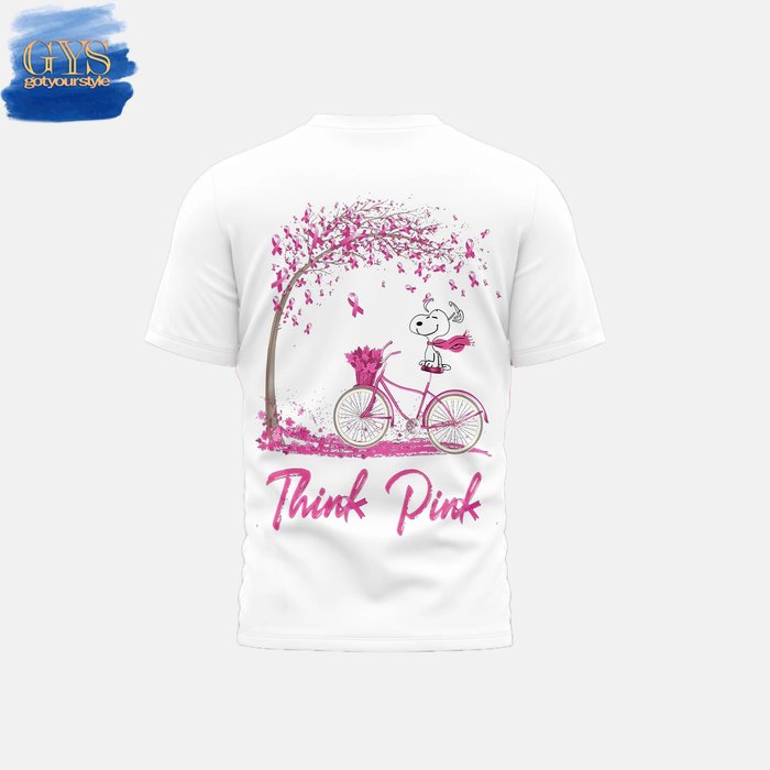 Snoopy Just Beat It Breast Cancer Warrior Limited TShirt