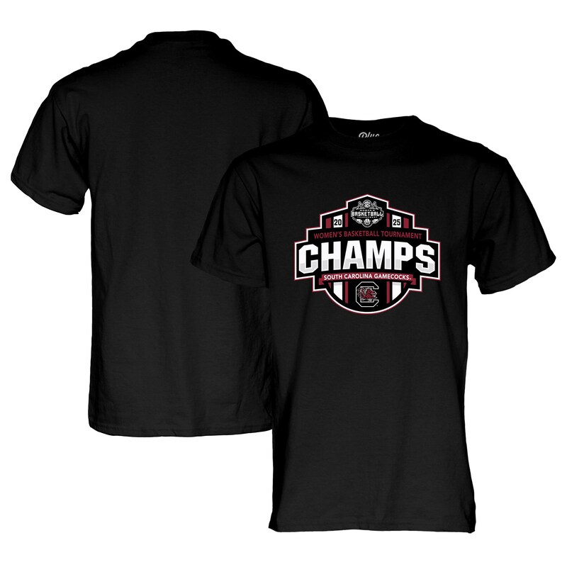 South-Carolina-Gamecocks-Blue-84-2025-SEC-Womens-Basketball-Conference-Tournament-Champions-Locker-Room-T-Shirt-Black South Carolina Gamecocks Blue 84 2025 SEC Women's Basketball Conference Tournament Champions Locker Room T-Shirt - Black