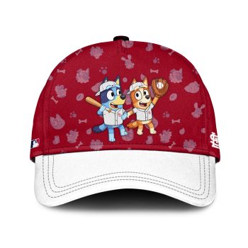 StLouis Cardinals MLB x Bluey And Bingo Special Edition Classic Cap 2025 DBJ1054