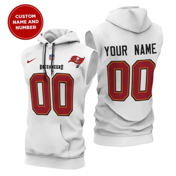 Tampa Bay Buccaneers Custom Name/Number Sleeveless Hoodies Player Hoodie