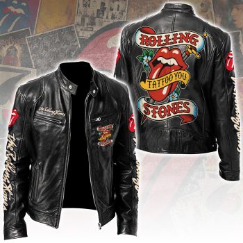 The Rolling Stones Motorcycle Leather Jacket