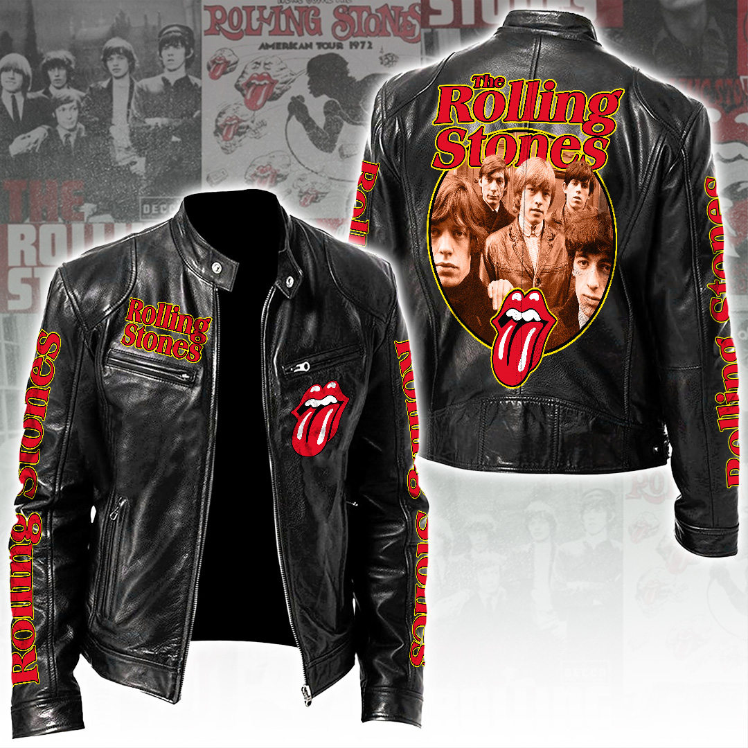 The-Rolling-Stones-Motorcycle-Leather-Jacket The Rolling Stones Motorcycle Leather Jacket