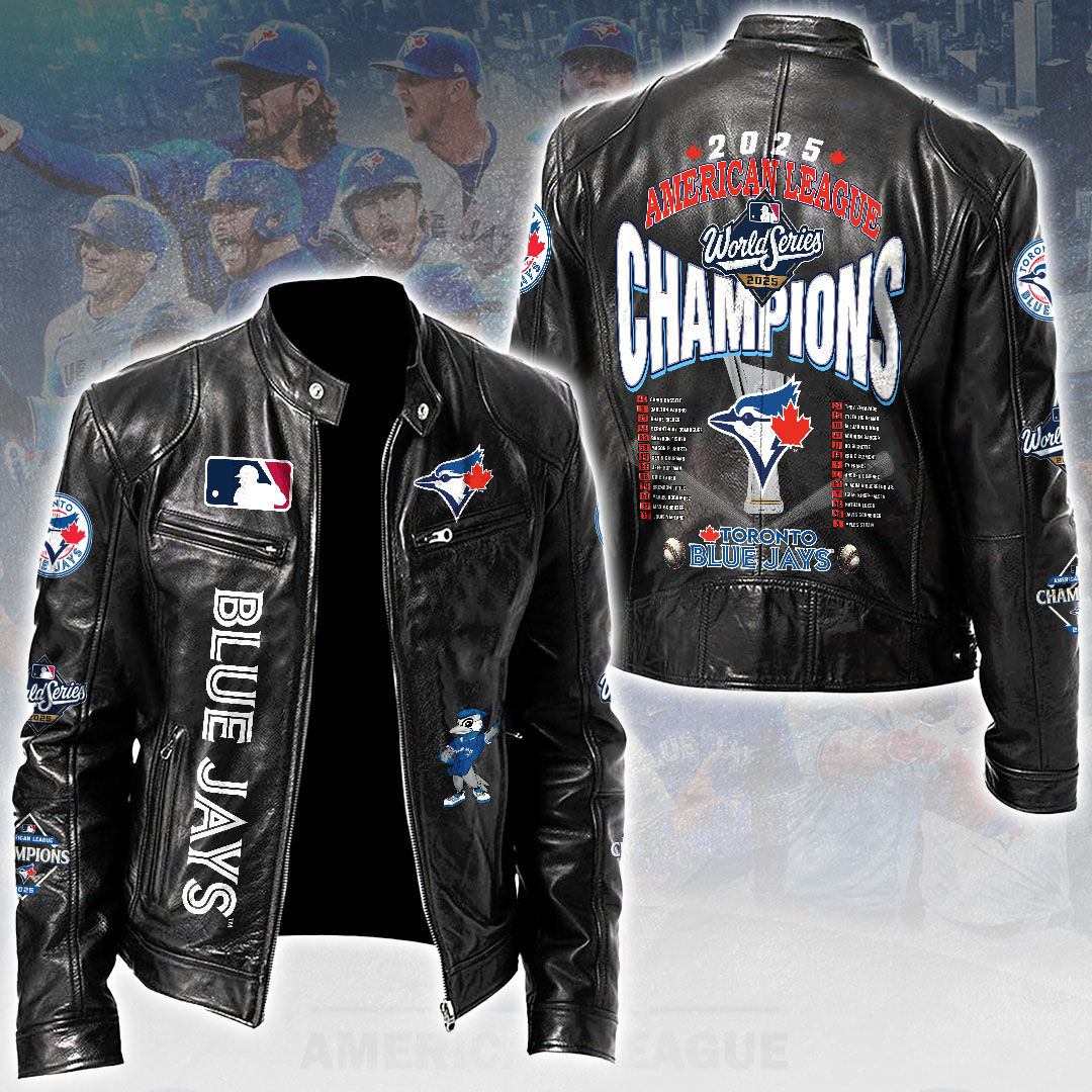 Toronto-Blue-Jays-2025-American-League-Champions-Motorcycle-Leather-Jacket Toronto Blue Jays 2025 American League Champions Motorcycle Leather Jacket
