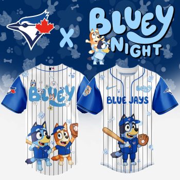 Toronto Blue Jays MLB x Bluey And Bingo Special Edition Baseball Jersey 2025 DBJ1028