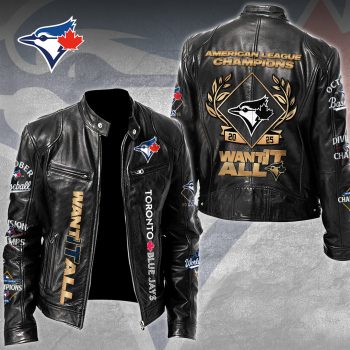 Toronto Blue Jays Motorcycle Leather Jacket
