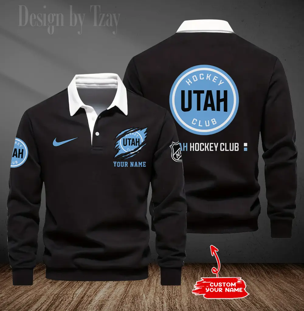 Utah-Hockey-Club-Long-Sleeve-Collar-Sweatshirt Utah Hockey Club Long Sleeve Collar Sweatshirt